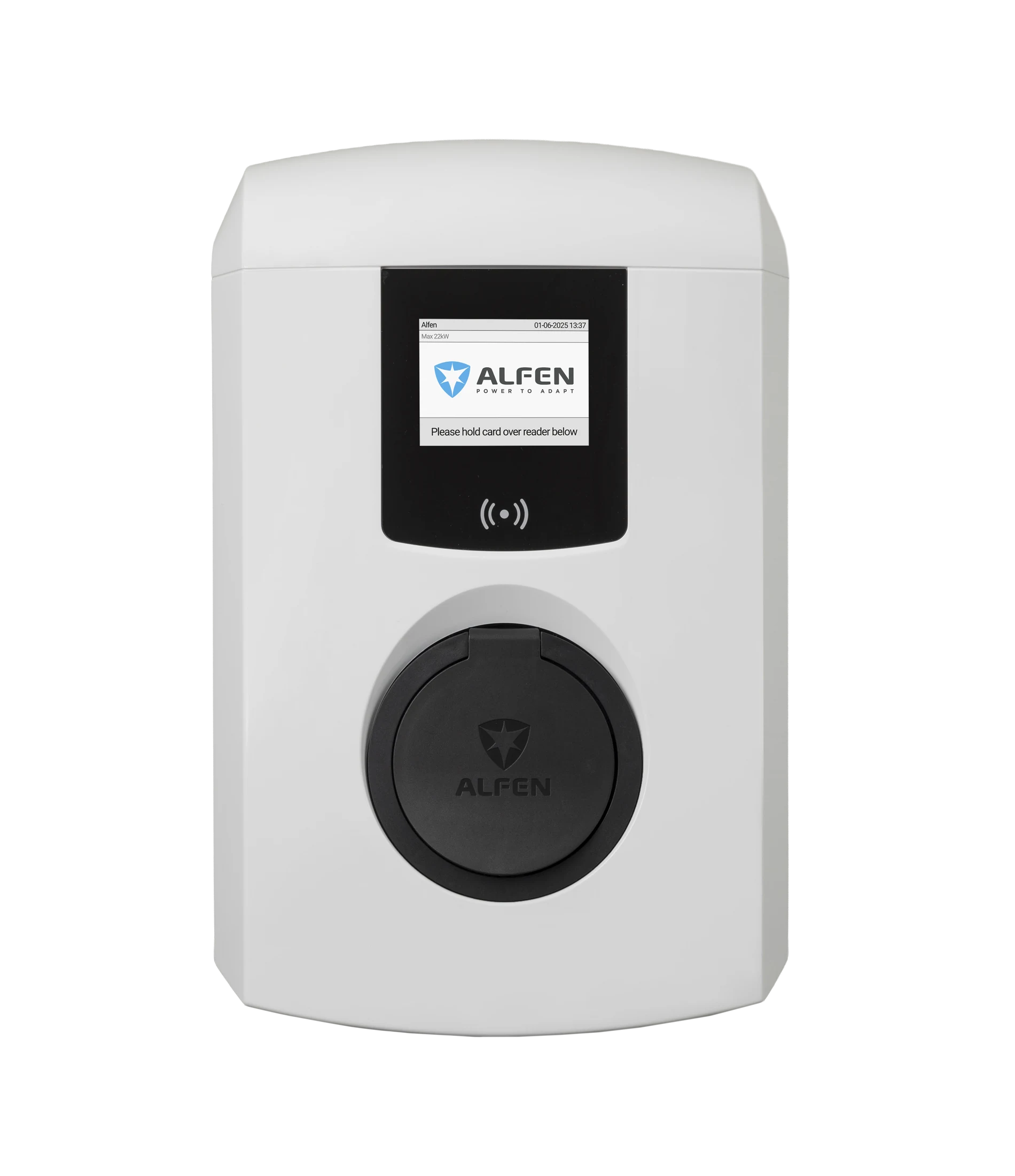 Alfen Eve Single Pro-Line laadpaal met ingebouwde MID-meter, display en RFID-lezer